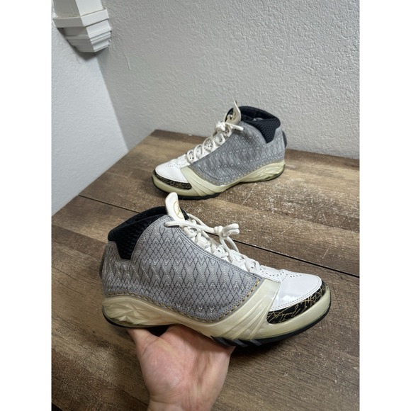 2008 OG Nike Air Jordan XX3 23 White Stealth Grey Size US 9 Shoes Sneakers